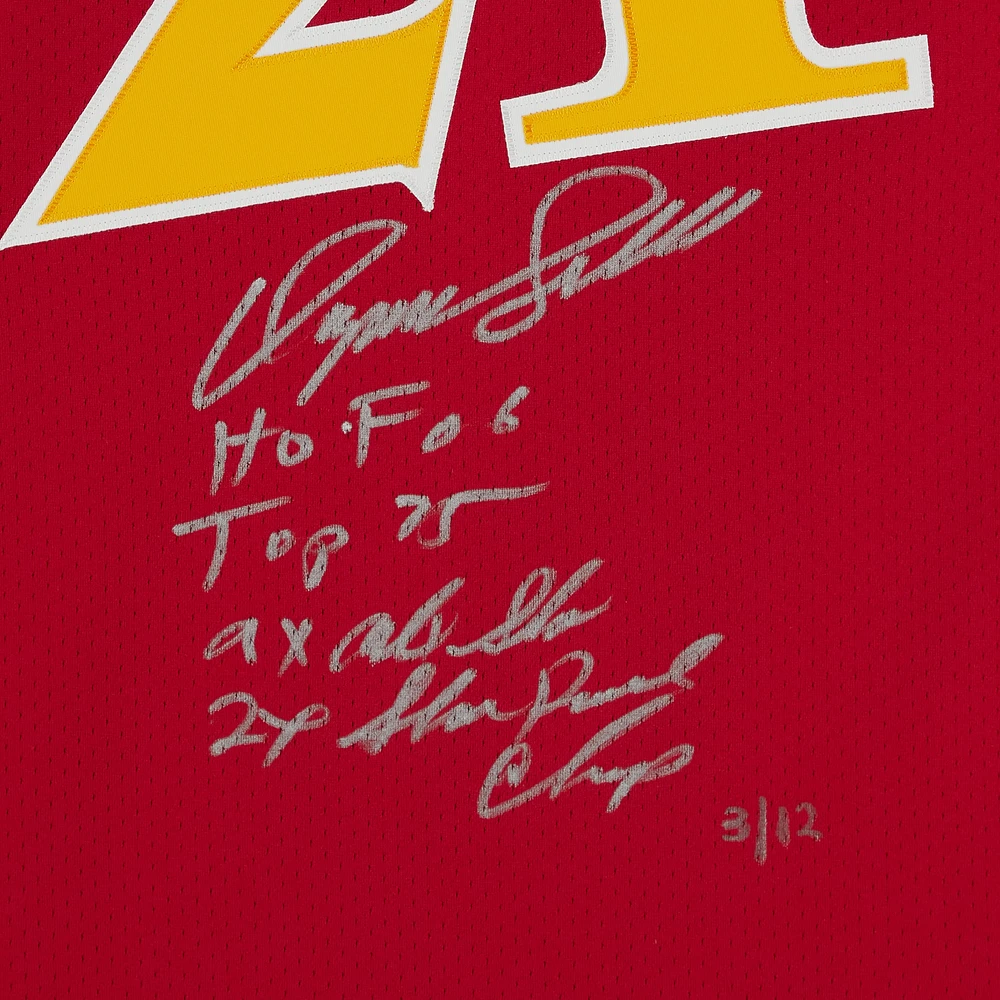 Dominique Wilkins Atlanta Hawks Autographed Mitchell & Ness 1986-87 Red Authentic Jersey with Multiple Inscriptions - Limited Edition of 12