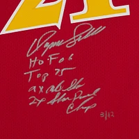 Dominique Wilkins Atlanta Hawks Autographed Mitchell & Ness 1986-87 Red Authentic Jersey with Multiple Inscriptions - Limited Edition of 12