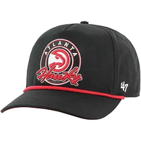 Casquette Snapback '47 Atlanta Hawks Ring Tone Hitch pour hommes, noire