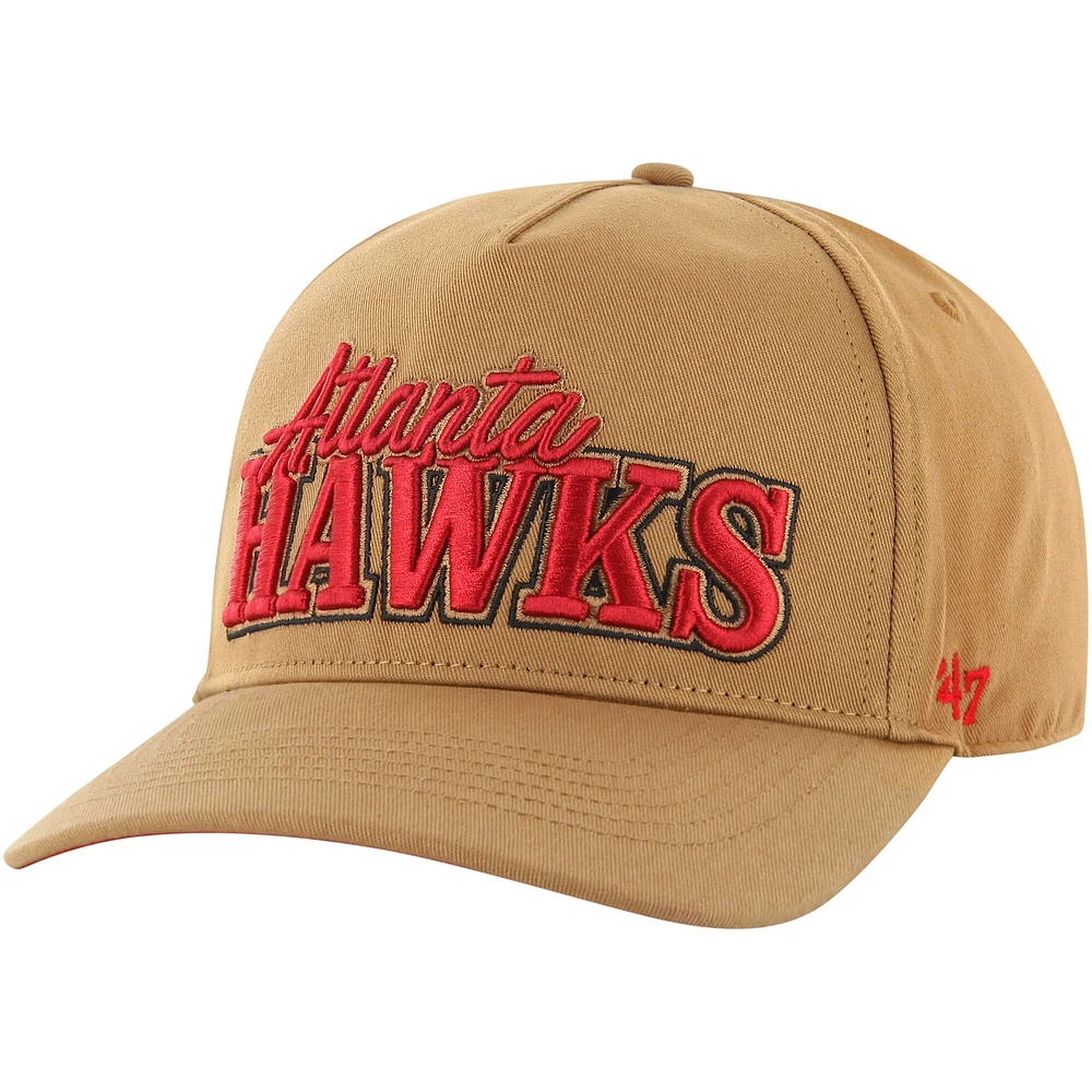 Men's '47 Tan Atlanta Hawks Barnes Hitch Adjustable Hat