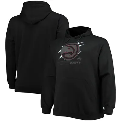 Atlanta Hawks Big & Tall Pop Pullover Hoodie - Black