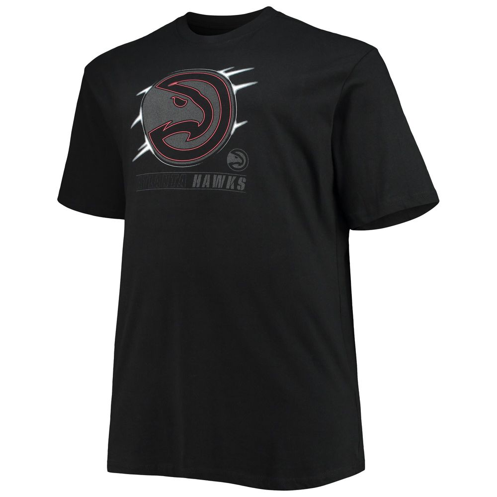 Men's Black Atlanta Hawks Big & Tall Pop T-Shirt