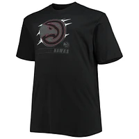Men's Black Atlanta Hawks Big & Tall Pop T-Shirt