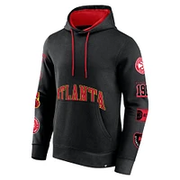 Men's Fanatics Black Atlanta Hawks Home Court Pullover Hoodie