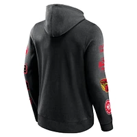 Sweat à capuche noir Fanatics pour hommes des Atlanta Hawks Home Court