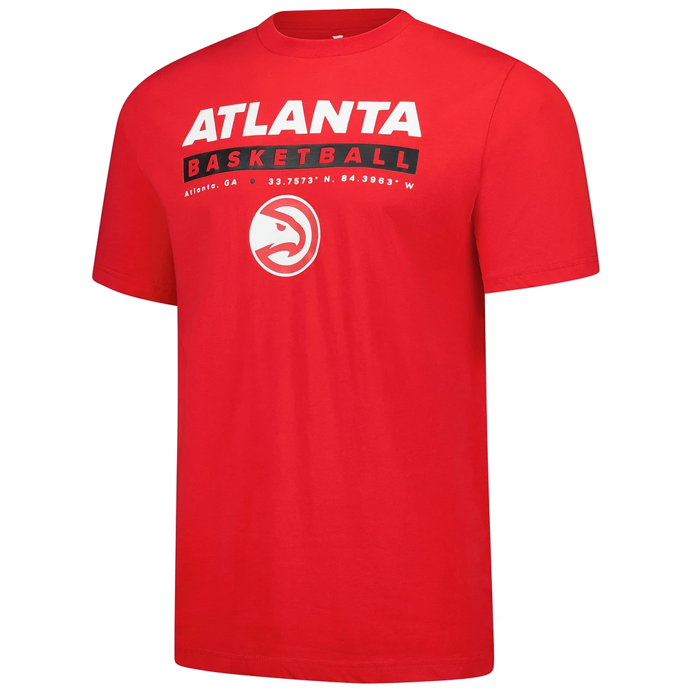 Men's Fanatics  Red Atlanta Hawks Location Just Net T-Shirt