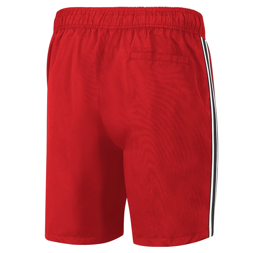 Short de bain G-III Sports by Carl Banks pour homme rouge Atlanta Hawks Sand Beach Volley