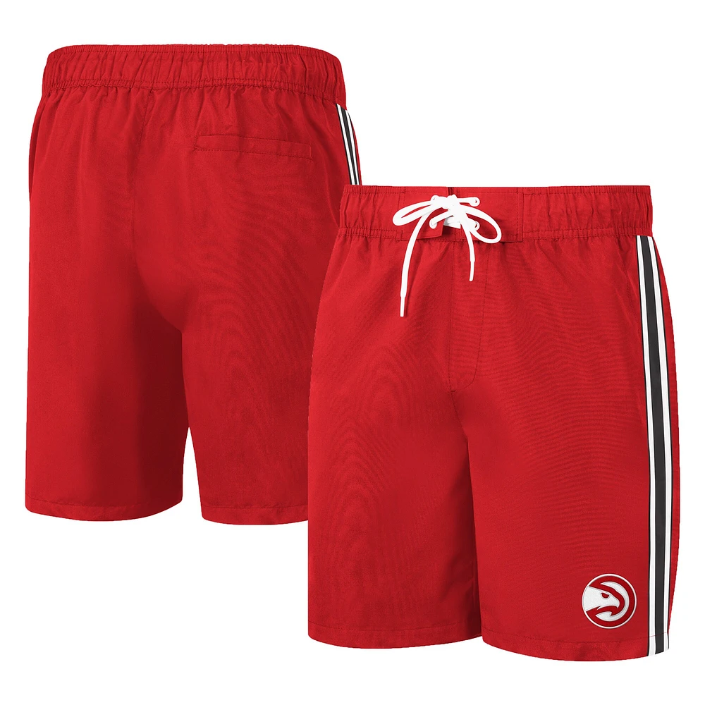 Short de bain G-III Sports by Carl Banks pour homme rouge Atlanta Hawks Sand Beach Volley