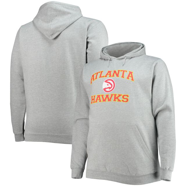 Sweat à capuche gris chiné Atlanta Hawks Big & Tall Heart Soul pour homme