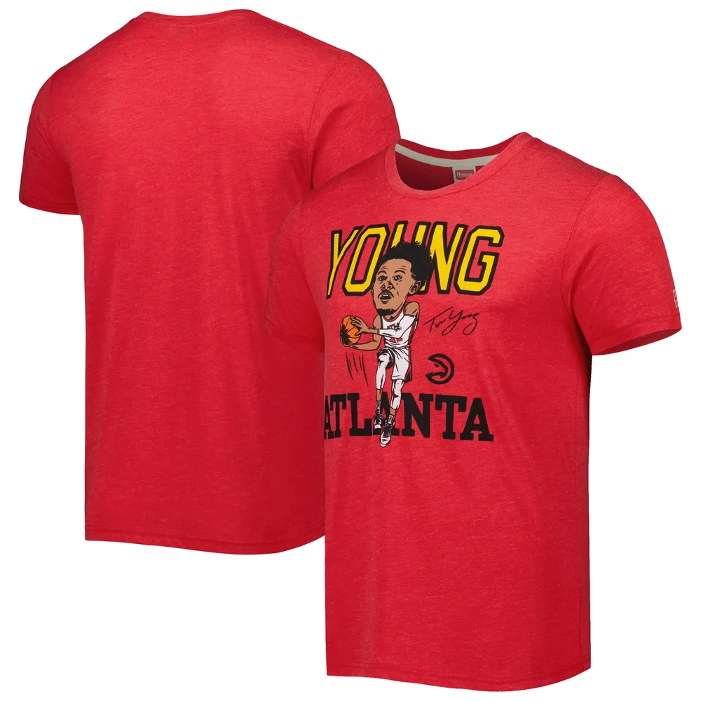Atlanta Braves Ronald Acuna Jr. T-Shirt from Homage. | Ash | Vintage Apparel from Homage.