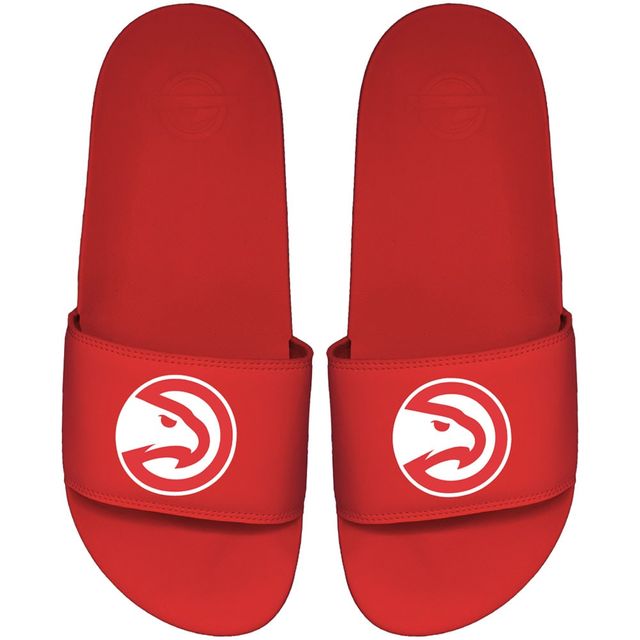 Sandales à enfiler ISlide pour hommes rouges Atlanta Hawks Primary Motto