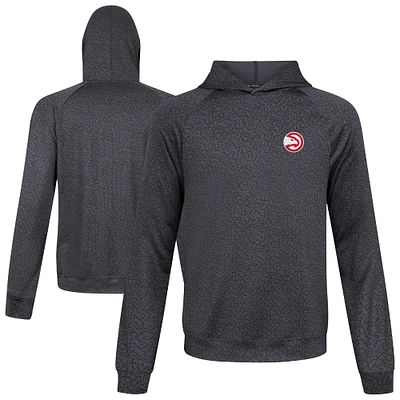 Sweat à capuche noir Challenger Atlanta Hawks pour homme Levelwear