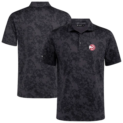 Men's Levelwear Black Atlanta Hawks Whisper Polo