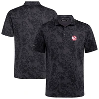 Men's Levelwear Black Atlanta Hawks Whisper Polo
