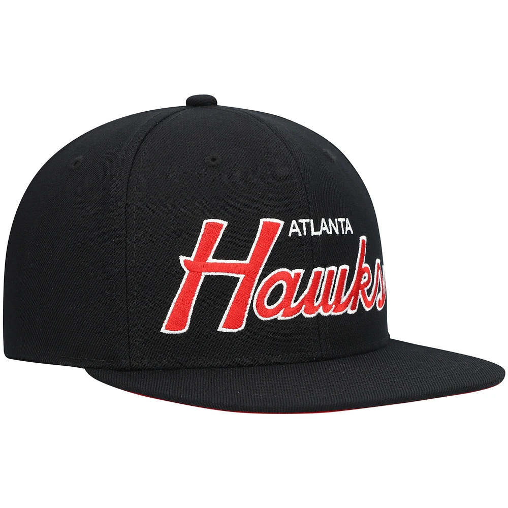 MNC HAWKS NOIR NBA MNC HWC SCRIPT 2.0 SNAPBACK HATMENSNP