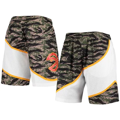 Men's Mitchell & Ness Red Atlanta Hawks Hardwood Classics Lunar New Year Swingman Shorts