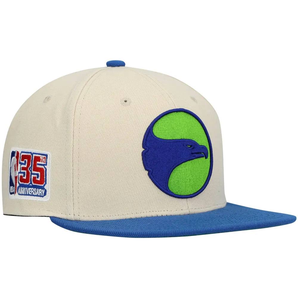 Lids Atlanta Hawks Mitchell & Ness Hardwood Classics NBA 35th Anniversary  Snapback Hat - Cream