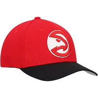 Casquette Atlanta Hawks MVP Team Two-Tone 2.0 Stretch Snapback Mitchell & Ness pour homme, rouge/noir