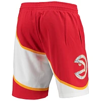 Men's Mitchell & Ness Red Atlanta Hawks 1986 Hardwood Classics 75th Anniversary Swingman Shorts