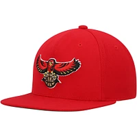 Casquette Snapback Mitchell & Ness Atlanta Hawks Hardwood Classics Team Ground 2.0 pour hommes