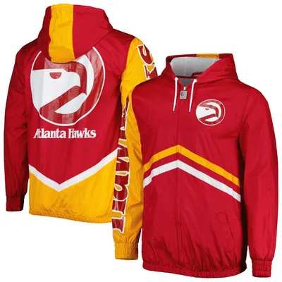 Atlanta Hawks Mitchell & Ness Undeniable Full-Zip Windbreaker Jacket - Red