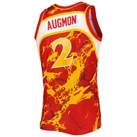 Maillot pour homme Mitchell & Ness Stacey Augmon Red Atlanta Hawks 1991/92 Hardwood Classics Marble Swingman