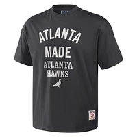 Men's NBA x Staple Anthracite Atlanta Hawks Heavyweight Oversized T-Shirt