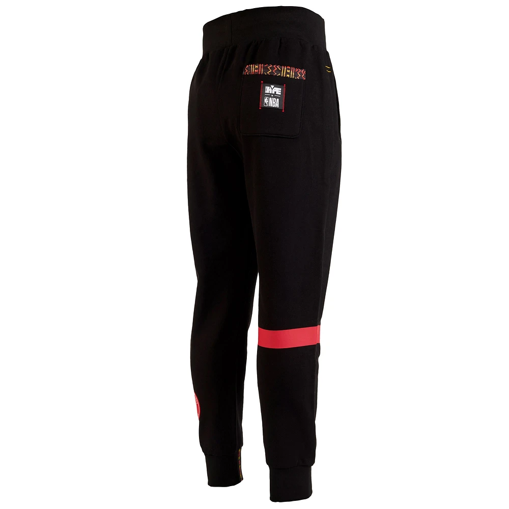 Men's NBA x Two Hype  Black Atlanta Hawks Culture & Hoops Collection Premium Jogger Pants