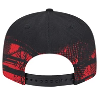 Casquette à visière noire New Era Atlanta Hawks Tip-Off 9FIFTY pour homme