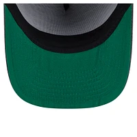 Men's New Era  Charcoal Atlanta Hawks Throwback Washed Pre-Curved 9FIFTY Snapback Hat