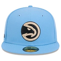 Men's New Era  Light Blue Atlanta Hawks 2024/25 City Edition Alternate 59FIFTY Fitted Hat