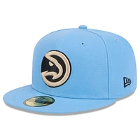 Men's New Era  Light Blue Atlanta Hawks 2024/25 City Edition Alternate 59FIFTY Fitted Hat