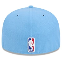 Casquette ajustée New Era bleu clair Atlanta Hawks 2024/25 City Edition Alternate 59FIFTY pour homme