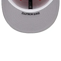 Casquette ajustée 59FIFTY Atlanta Hawks Gameday Gold Pop Stars New Era rouge/noir pour hommes