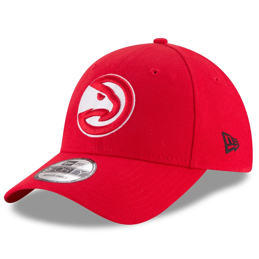 Casquette réglable 9FORTY pour homme New Era, rouge, Atlanta Hawks, couleur officielle de l'équipe