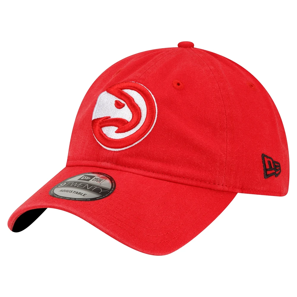 Casquette réglable rouge Atlanta Hawks Team 2.0 9TWENTY New Era pour hommes