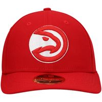 Men's New Era Red Atlanta Hawks Team Low Profile 59FIFTY Fitted Hat