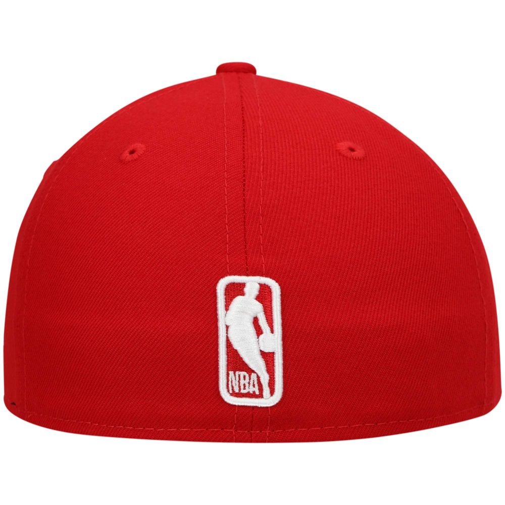 Men's New Era Red Atlanta Hawks Team Low Profile 59FIFTY Fitted Hat