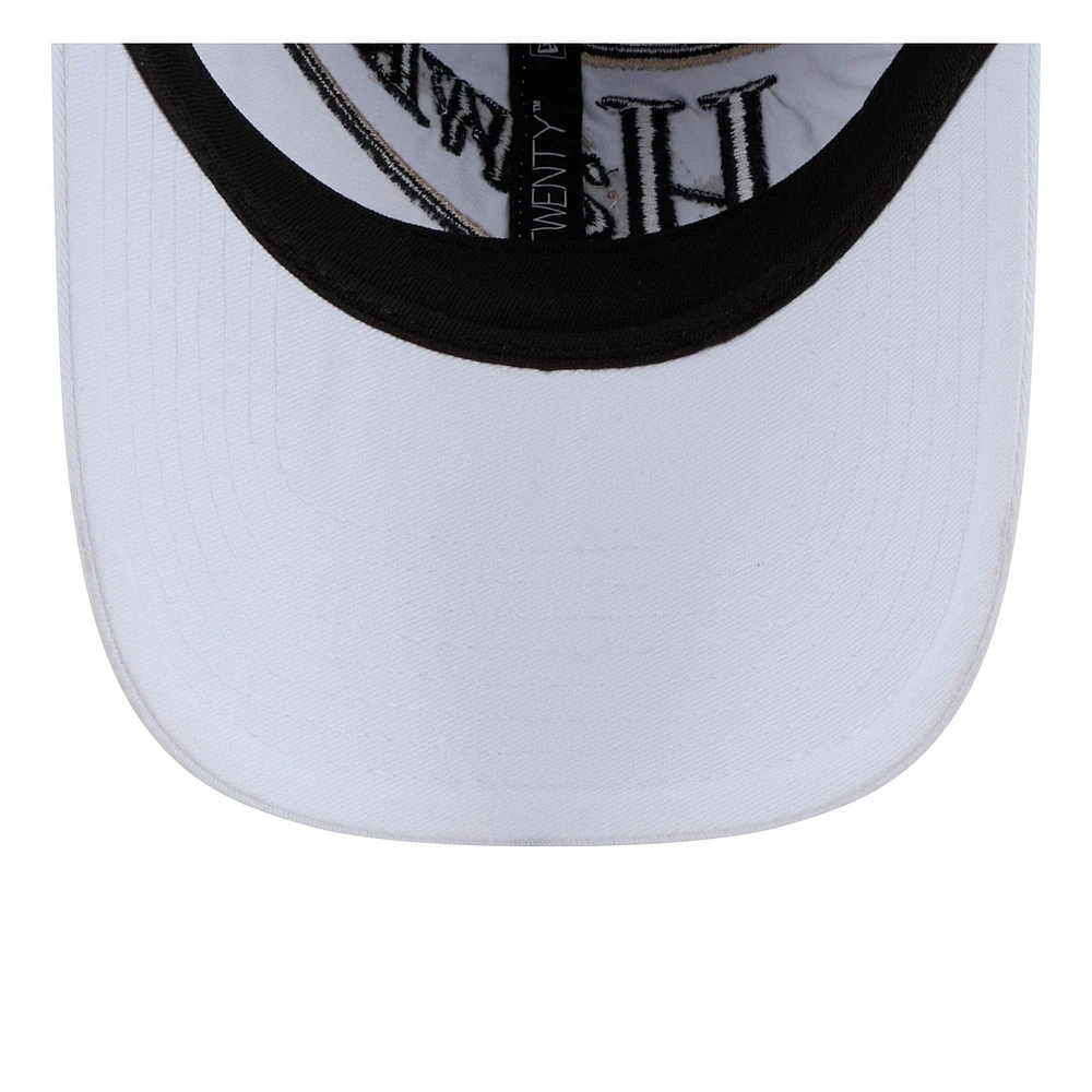 Men's New Era  White Atlanta Hawks 2024/25 City Edition 9TWENTY Adjustable Hat