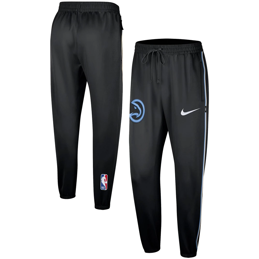 Pantalon Nike noir Atlanta Hawks 2023/24 City Edition Authentic Showtime Performance pour homme