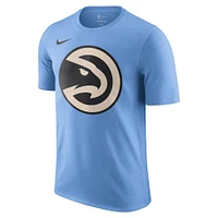 T-shirt Nike bleu clair Atlanta Hawks City Edition Essential Logo pour homme 2024/25