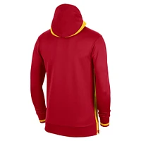 Men's Nike Red Atlanta Hawks Authentic Showtime Performance Full-Zip Hoodie