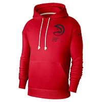 Sweat à capuche Nike Atlanta Hawks Courtside Standard Issue Premium Performance pour homme Rouge