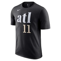 T-shirt avec nom et numéro Nike Trae Young pour homme, noir, Atlanta Hawks 2023/24 City Edition