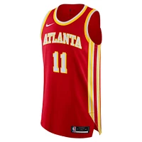 Maillot authentique Nike Trae Young des Atlanta Hawks pour homme - Édition Icon