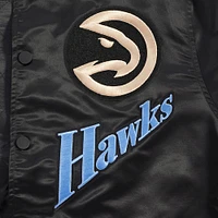 Men's Pro Standard Black Atlanta Hawks 2024/25 City Edition Satin Full-Snap Jacket