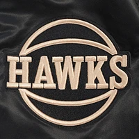 Men's Pro Standard Black Atlanta Hawks 2024/25 City Edition Satin Full-Snap Jacket