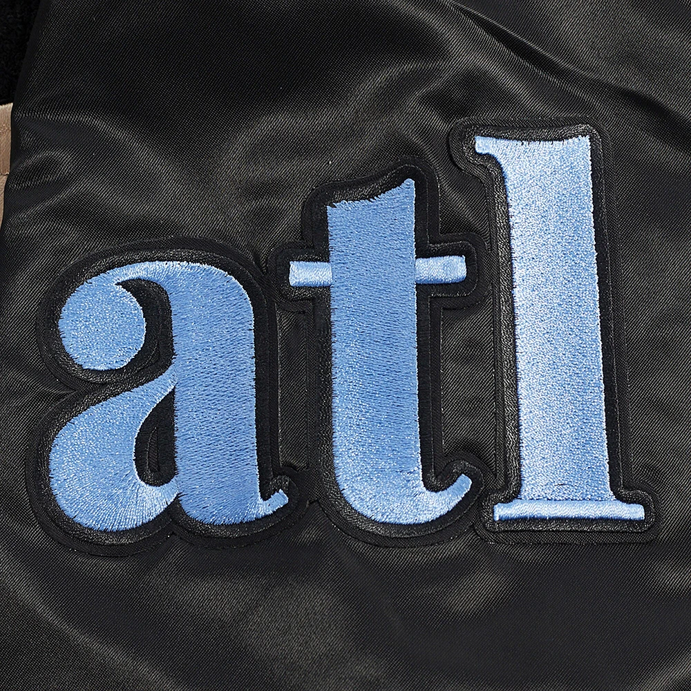 Men's Pro Standard Black Atlanta Hawks 2024/25 City Edition Satin Full-Snap Jacket