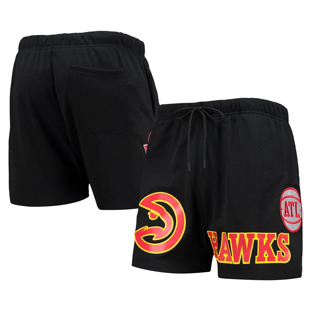 Short capsule Pro Standard Atlanta Hawks en maille noir pour homme