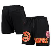 Short capsule Pro Standard Atlanta Hawks en maille noir pour homme